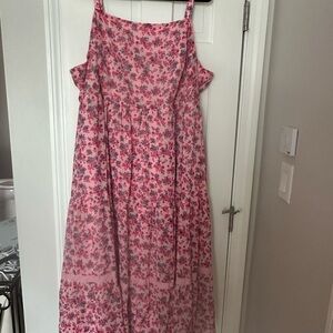 Floral Pink and Red Sundress